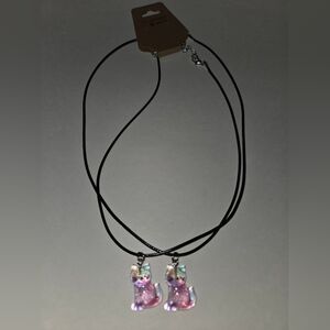 Two Cat Pendant Necklaces